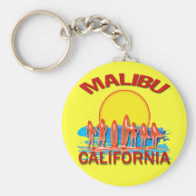MALIBU BEACH CALIFORNIA KEYCHAINS