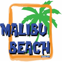 Malibu Beach Palm Tree photo sculptures