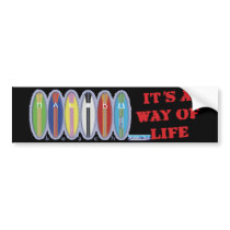 Malibu Beach Surfboards bumper stickers