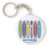 Malibu Beach Surfboards Keychain