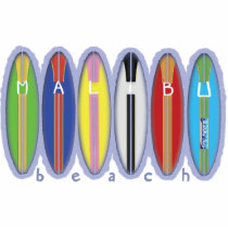 Malibu Beach Surfboards Photo Cutout