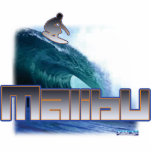 Malibu Beach Surfing Acrylic Cut Out
