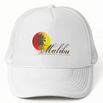 Malibu California Souvenir Mesh Hats