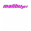 Malibu Girl Hot Pink Green Outline t-shirts by MalibuMan Malibu Girl Hot Pink Green Outline t-shirts
