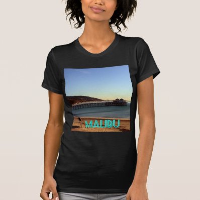 Malibu Pier and Surfrider Beach Photo, Malibu, CA T Shirts