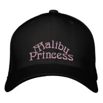 Malibu Princess embroidered hats by myhome71 Malibu Princess embroidered hats