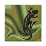 "Malibu Salamander" by Cheryl Daniels Refrigerator Magnets