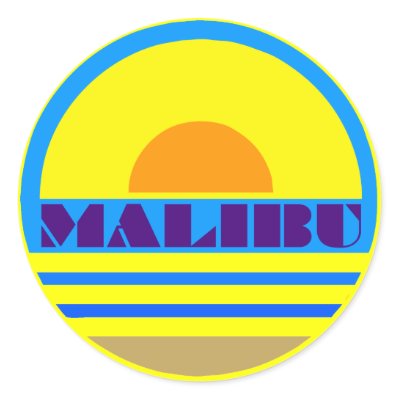 MALIBU STICKERS