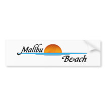 Malibu Sunset Bumper Sticker