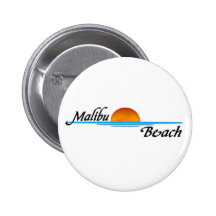 Malibu Sunset Pinback Buttons