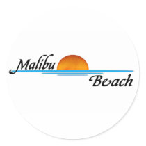 Malibu Sunset stickers