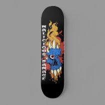 MALICIOUS DAMAGE BLUE SKULL BOARD skateboards by maliciousdamage MALICIOUS DAMAGE BLUE SKULL BOARD skateboards