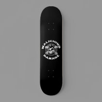 MALICIOUSLY DAMAGED SKULLBOARD skateboards by maliciousdamage MALICIOUSLY DAMAGED SKULLBOARD skateboards