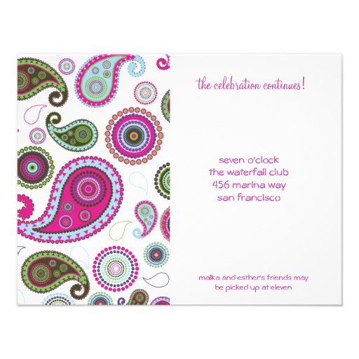 Malka Bat Mitzvah Invitation Birthday Reception