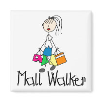 Mall Walker Magnet by stick_figures Mall Walker Magnet