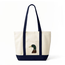 Mallard Drake Head Tote Bags