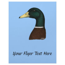 Mallard Drake Head Personalized Flyer