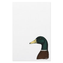 Mallard Drake Head Custom Stationery