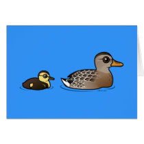 Mallard & duckling card