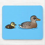 Mallard & duckling Mousepad