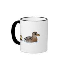 Mallard & duckling mugs