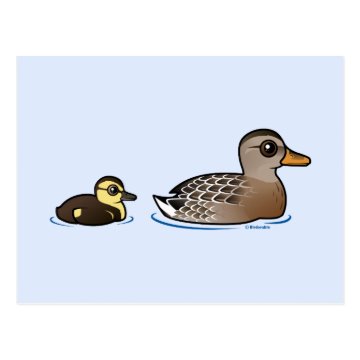 Mallard & duckling Postcard < Birdorable Birds < Birdorable