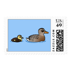 Mallard & duckling Medium Stamp 2.1