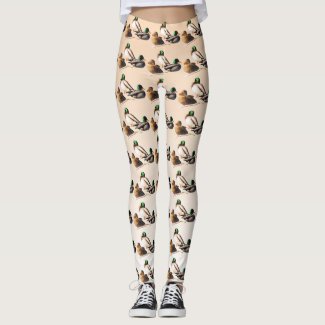 Mallard Ducks Bird Animal Leggings