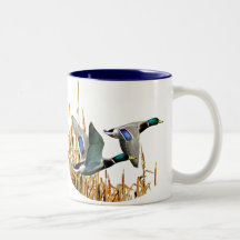 MALLARD DUCKS FLYING MUG