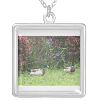 Mallard Ducks Necklace