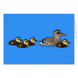 Mallard & four ducklings cards
