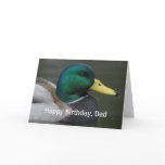 Mallard Happy Birthday, Dad Card