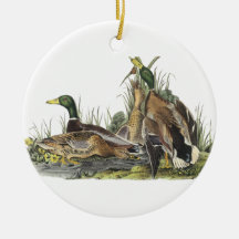 Mallard, John Audubon Christmas Tree Ornaments