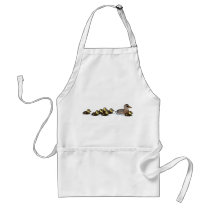 Mallard & seven ducklings aprons