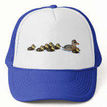Mallard & seven ducklings mesh hat