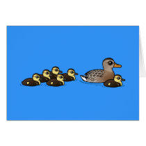 Mallard & six ducklings cards