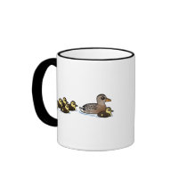 Mallard & six ducklings mug