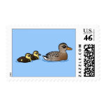 Mallard & two ducklings Stamp