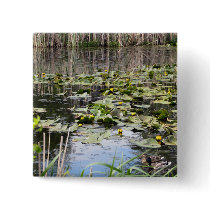 Mallards and Lilies Pin