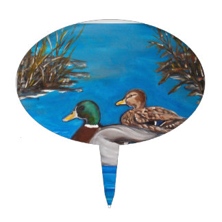 Mallard Ducks Cake Toppers, Mallard Ducks Cake Picks & Decorations