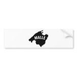 malle contour icon bumper stickers
