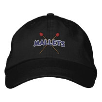 Mallet Sticks Crossed embroidered hats by KamikazePercussion Mallet Sticks Crossed embroidered hats