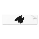 mallorca contour icon bumper stickers