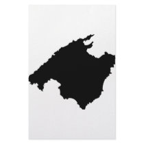 mallorca contour icon custom stationery