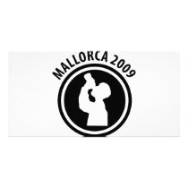 mallorca drunken 2009 icon photo greeting card