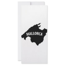 mallorca spain contour icon rack card template