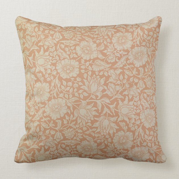 'Mallow' wallpaper design Throw Pillows