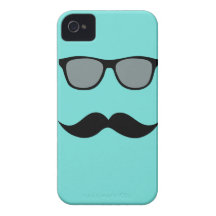 Mally Mac Sunglasses & Mustache iPhone Case iPhone 4 Case-Mate Cases