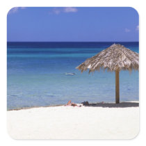 Malmok Beach, Aruba, Netherlands Antilles Square Sticker