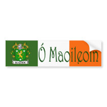 Malone Clan Irish/English Flag Bumper Sticker bumper stickers by irishcountry Malone Clan Irish/English Flag Bumper Sticker bumper stickers